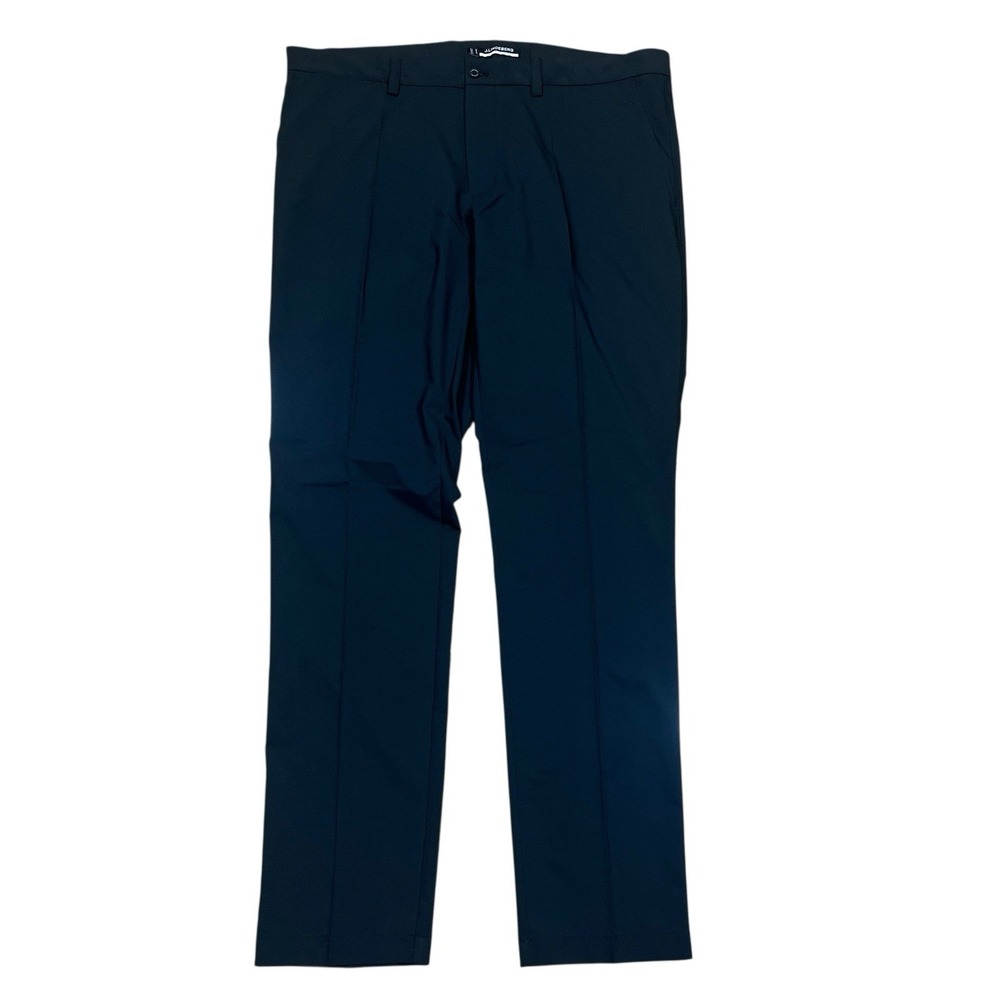 J Lindeberg Elof Golf Pants Mens 38x34 (Fits 40x34) Black Performance Chinos